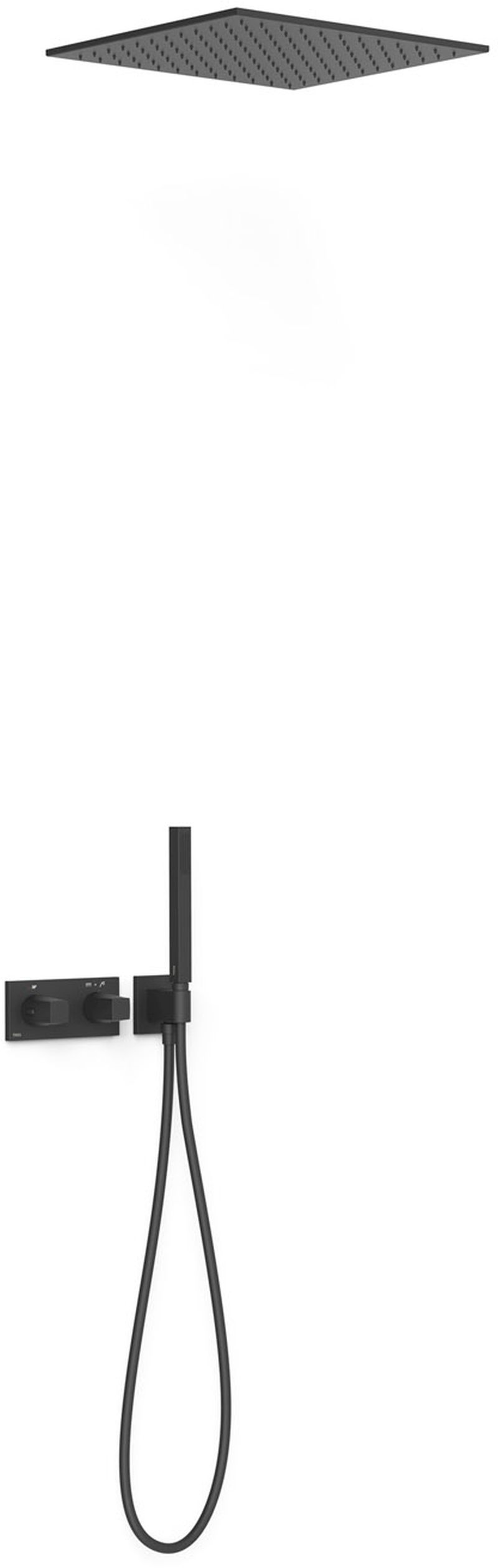 Darmowa Dostawa - Zestaw prysznicowy podtynkowy czarny Tres B-System 30725206NM