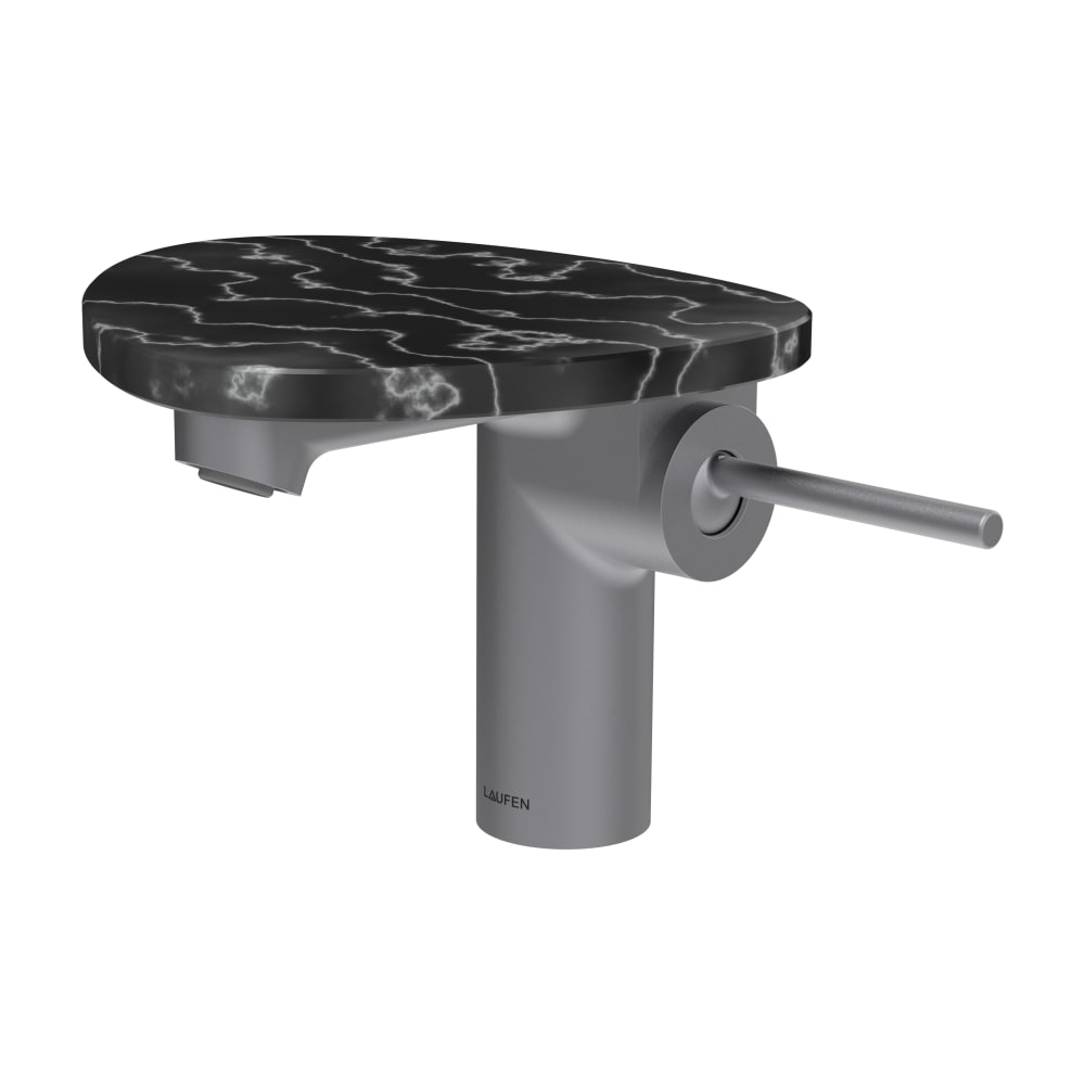 Darmowa Dostawa - Bateria umywalkowa stojąca czarna-stal Laufen Ada HF506702506060