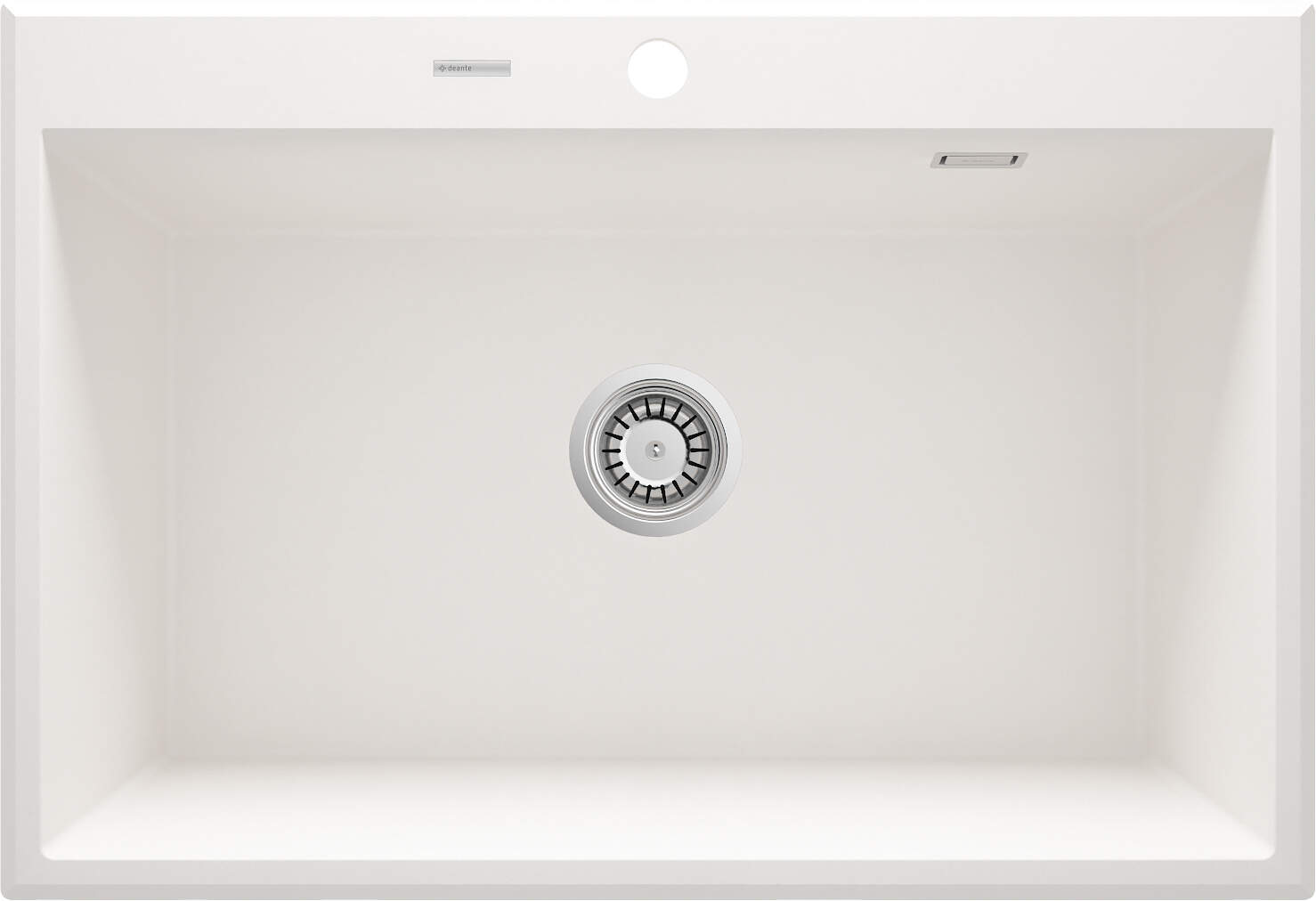 Darmowa Dostawa - Zlewozmywak granitowy 70x52 cm biały Deante Eridan ZQEA103