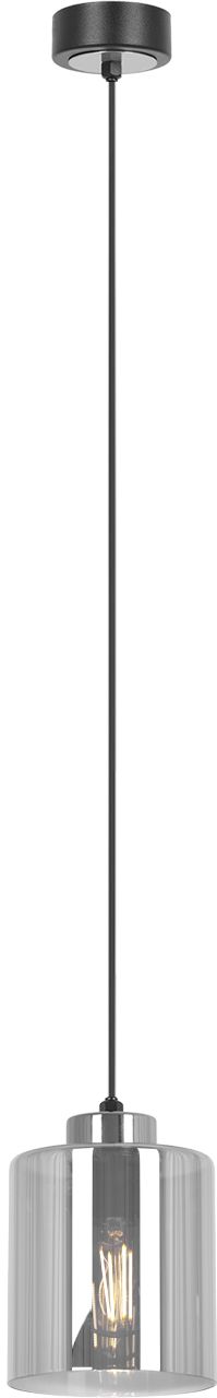 Darmowa Dostawa - Lampa wisząca 1x15 W czarna-srebrna-grafitowa Kaja Luna K5525