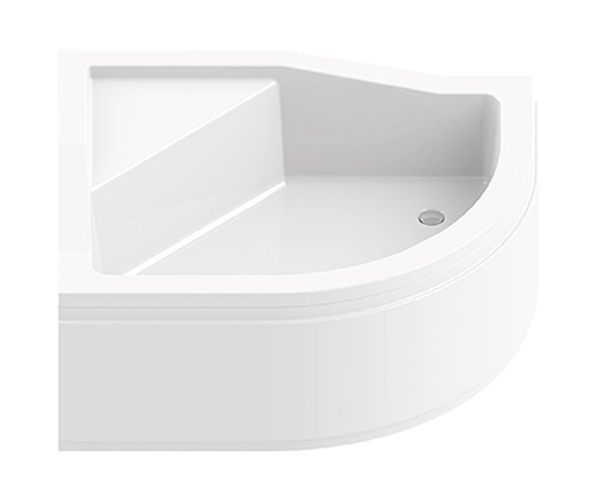 Darmowa Dostawa - Brodzik półokrągły 100x80 cm biały New Trendy Maxima B0367