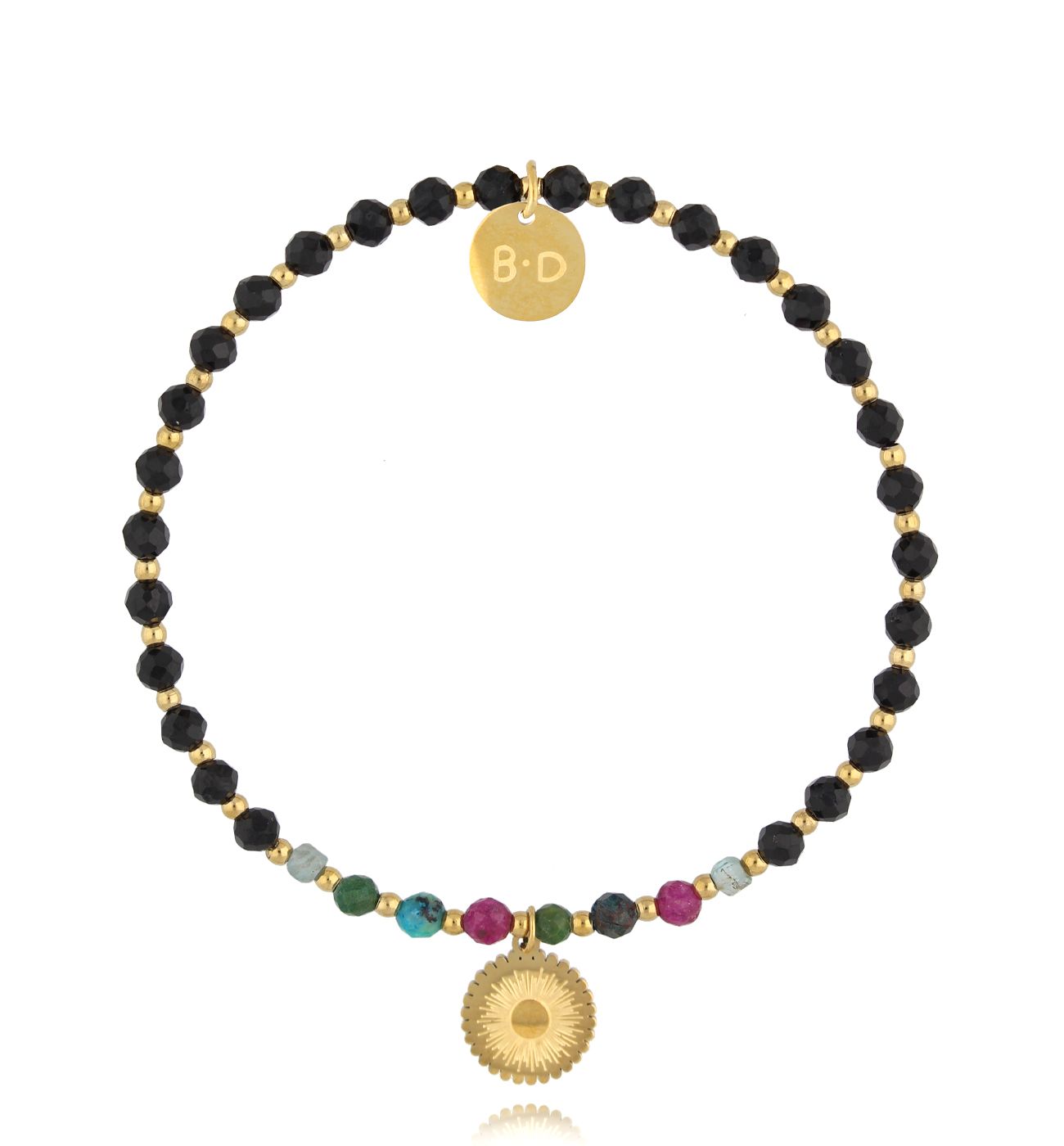 Bransoletka z turmalinami i rubinami BTW3063