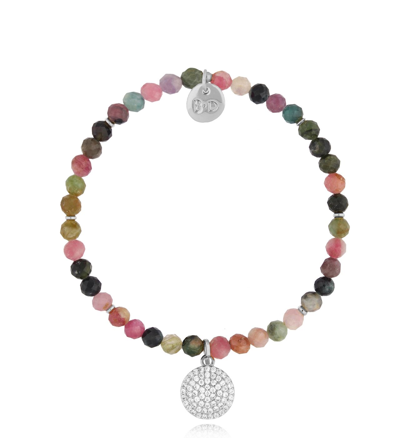 Bransoletka z turmalinami i zawieszką Point BTW1883