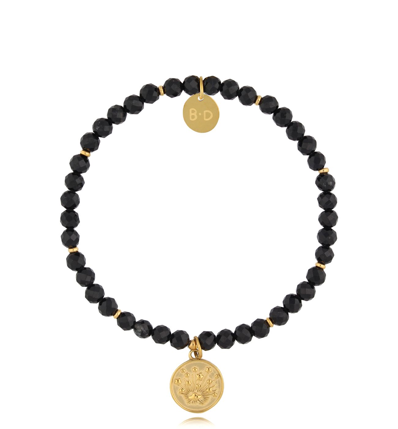 Bransoletka czarna z turmalinami Biskira - By Dziubeka