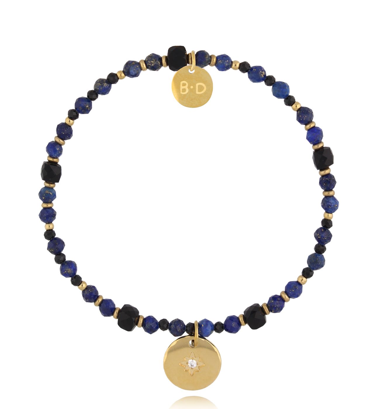 Bransoletka z turmalinami i lapisami BTW3023