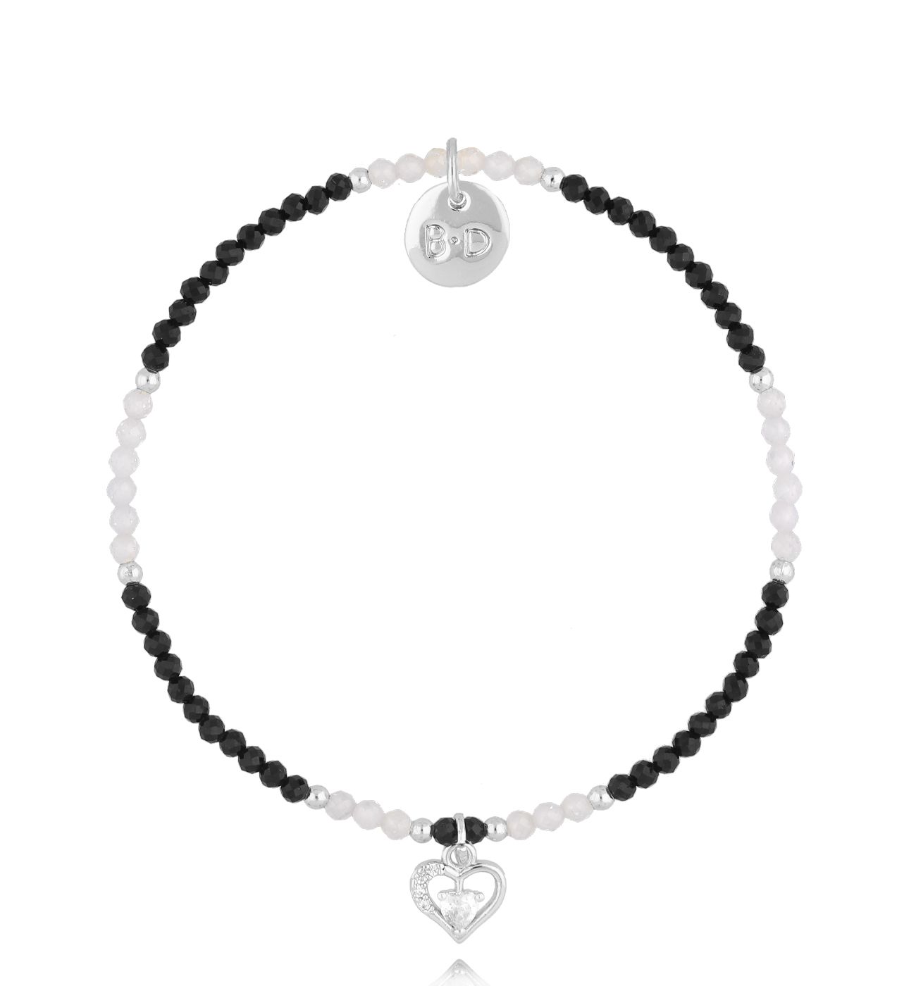 Bransoletka z turmalinami i sercem Cimarron BTW2292