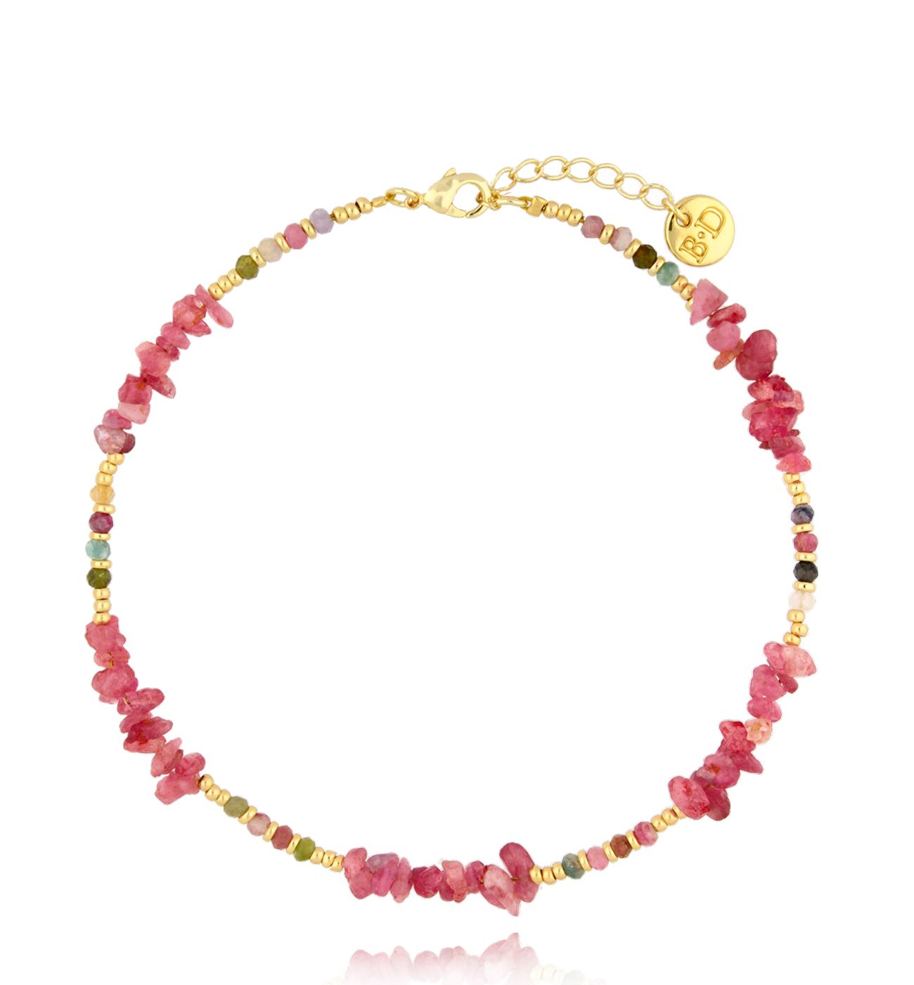 Bransoletka na nogę z turmalinami Gintong B - By Dziubeka