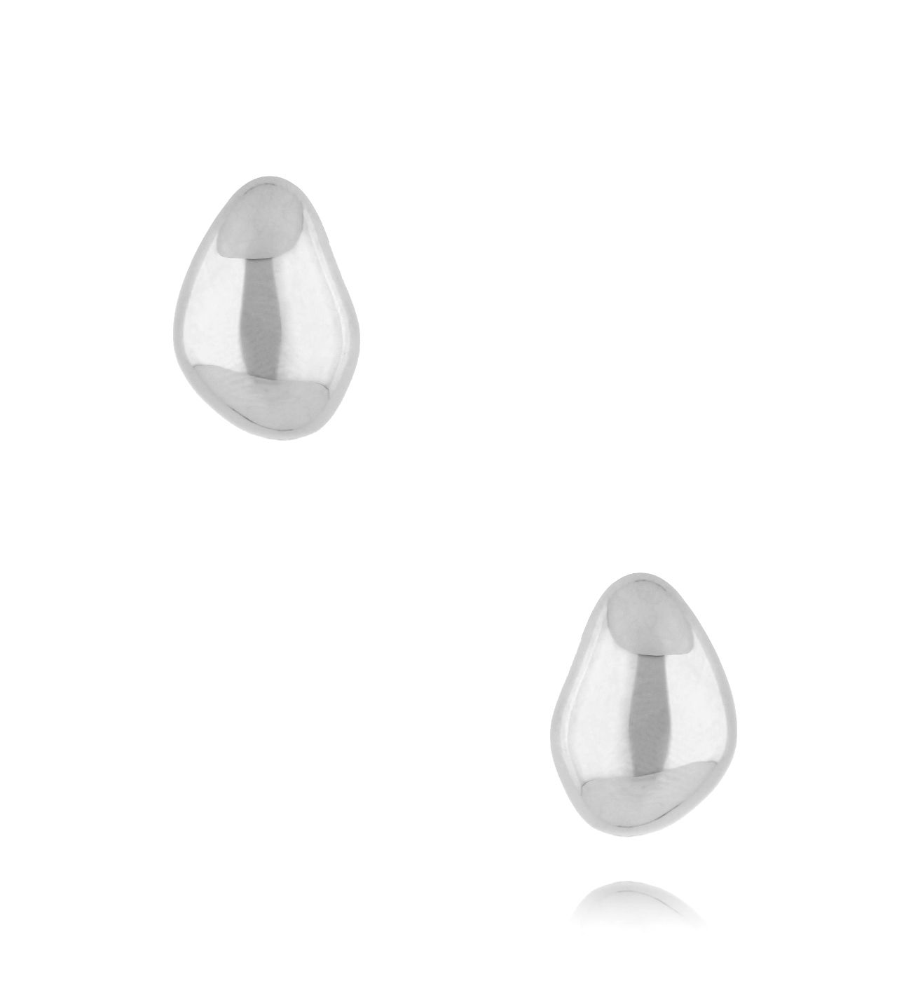 Kolczyki srebrne ze stali szlachetnej - By Dziubeka