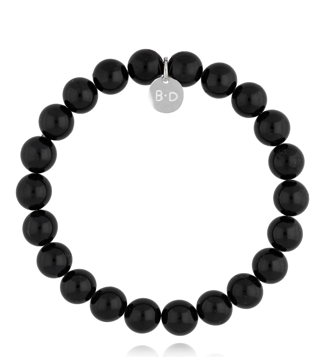 Bransoletka czarna z turmalinami BTW3159