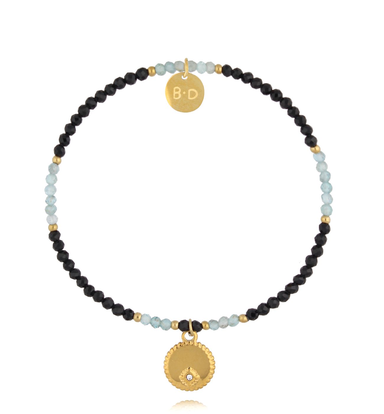 Bransoletka z turmalinami i apatytami BTW3163