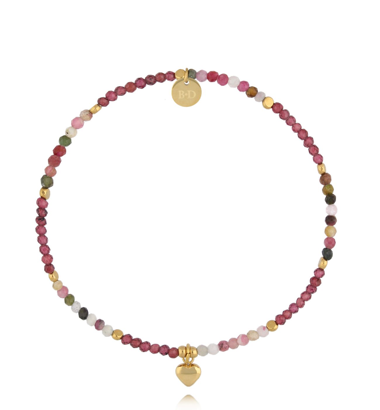 Bransoletka z granatami i turmalinami BSC2216