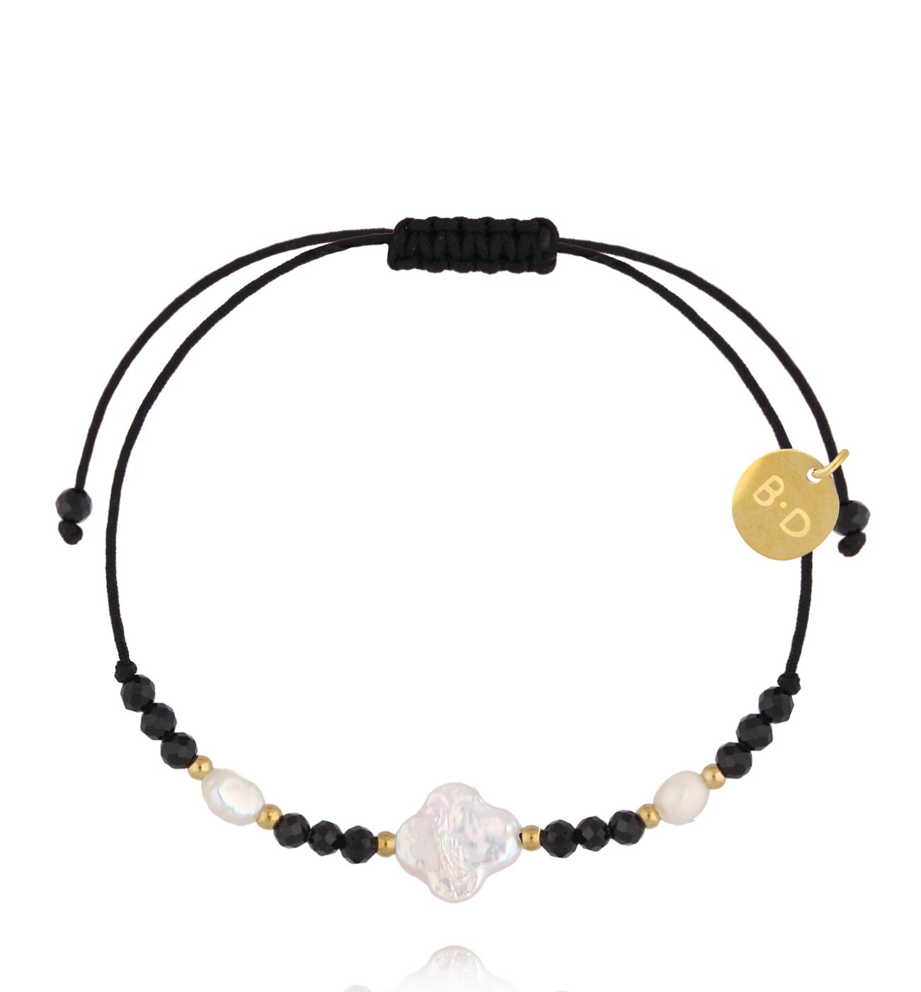 Bransoletka z turmalinami i perłami BMT0309