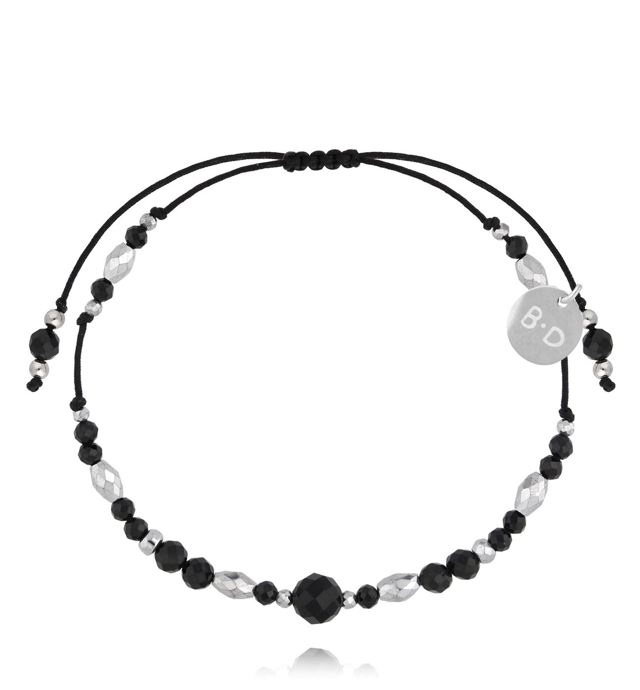 Bransoletka z turmalinami i hematytami Bléone BMT0161