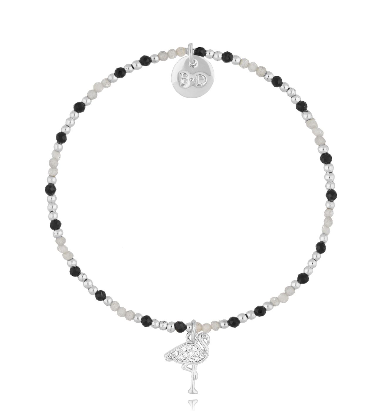 Bransoletka z labradorytami i turmalinami BTW2836