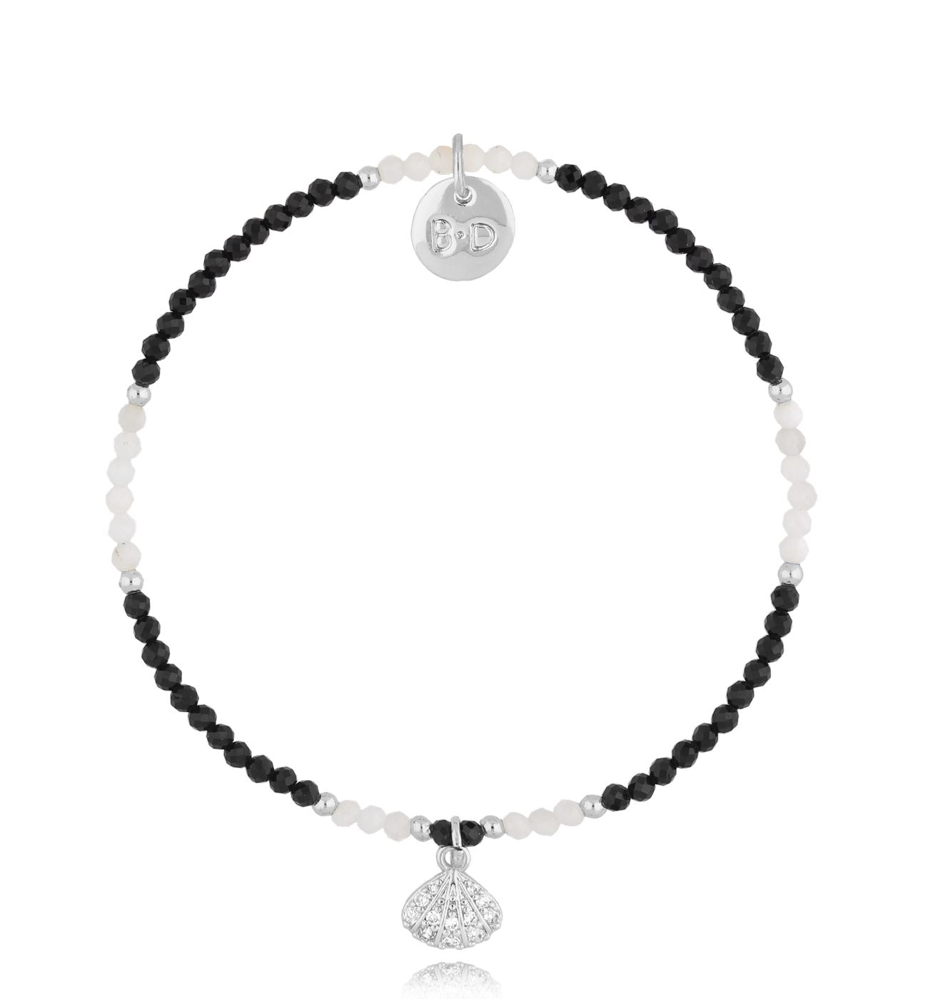 Bransoletka z turmalinami i muszelką Cimarron BTW2286