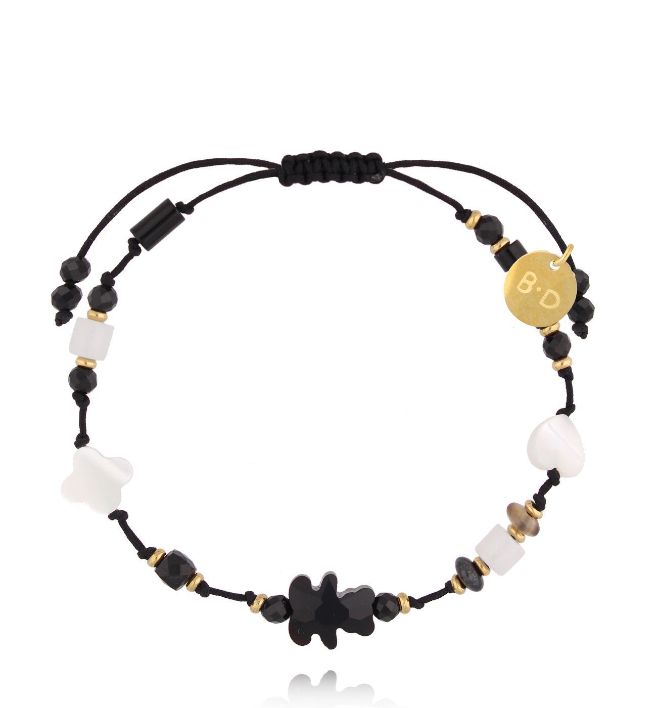 Bransoletka z turmalinami i misiem Bléone BMT0160