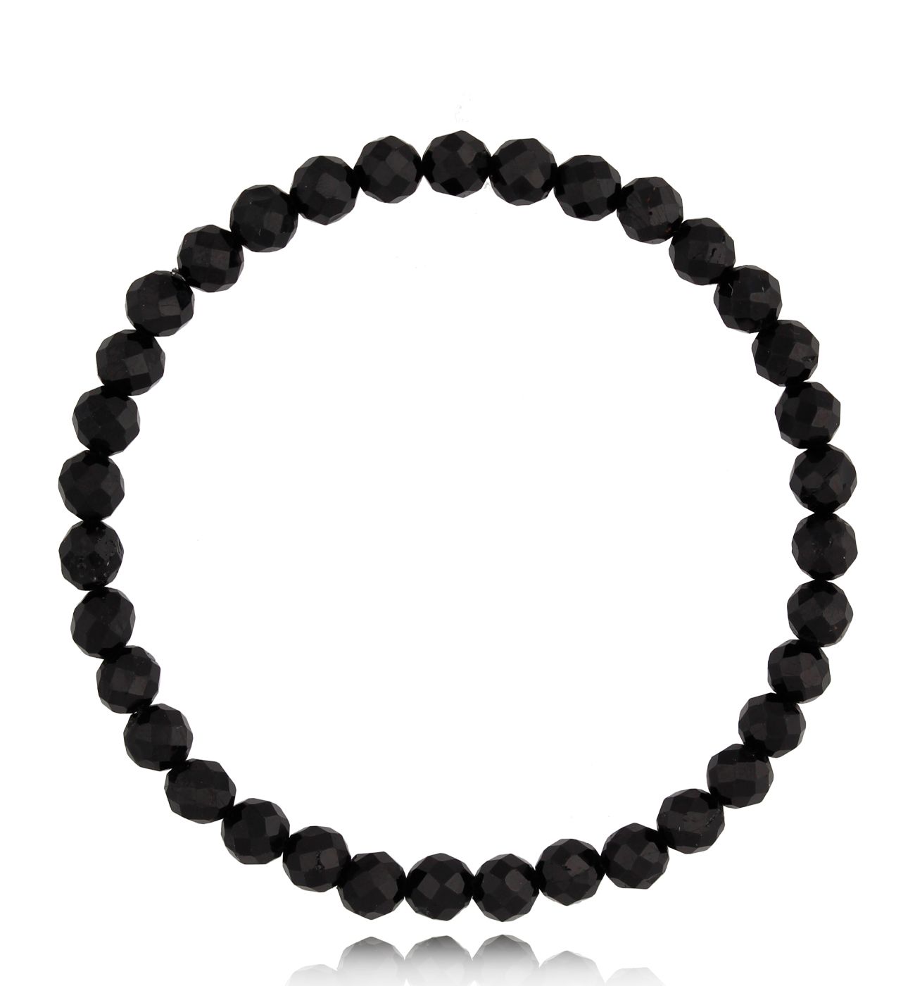 Bransoletka z czarnymi turmalinami fasetowanymi Basic BPA0300