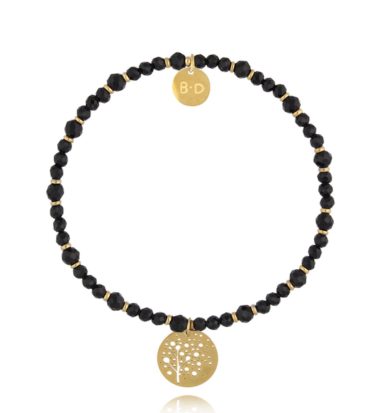 Bransoletka z czarnymi turmalinami Dark Harmony BTW2894