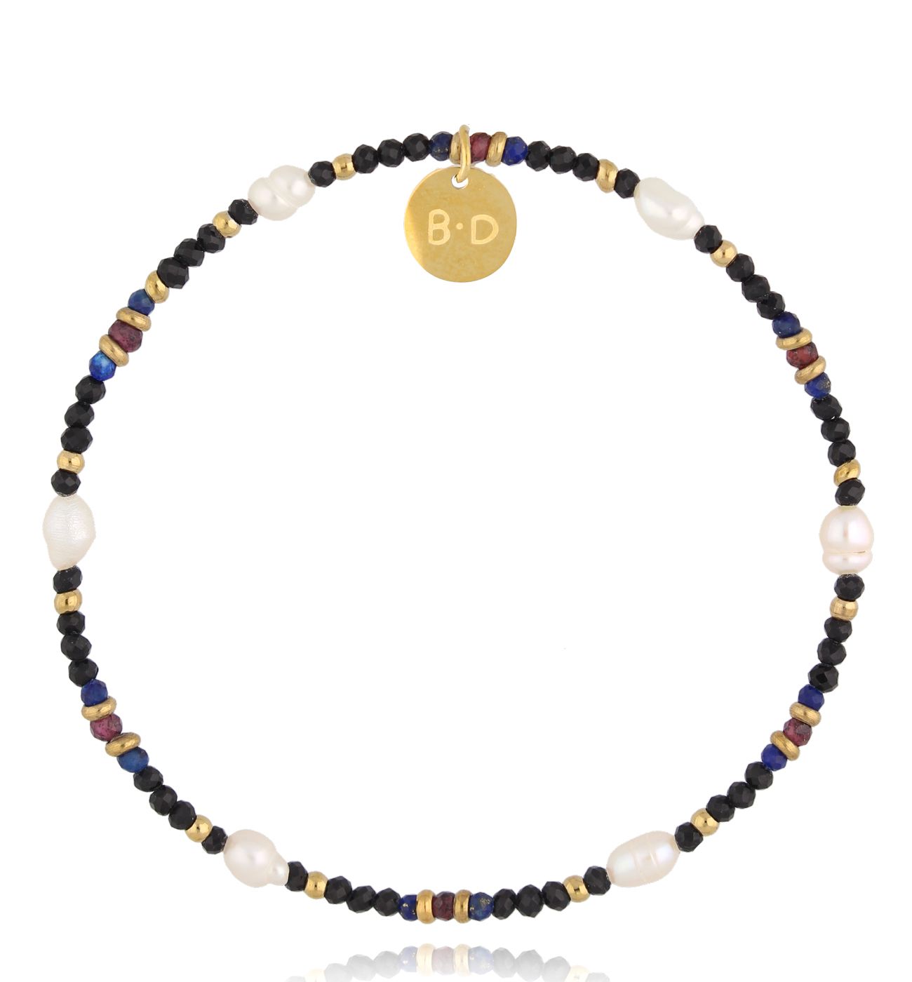 Bransoletka z lapisami i turmalinami BTW2967