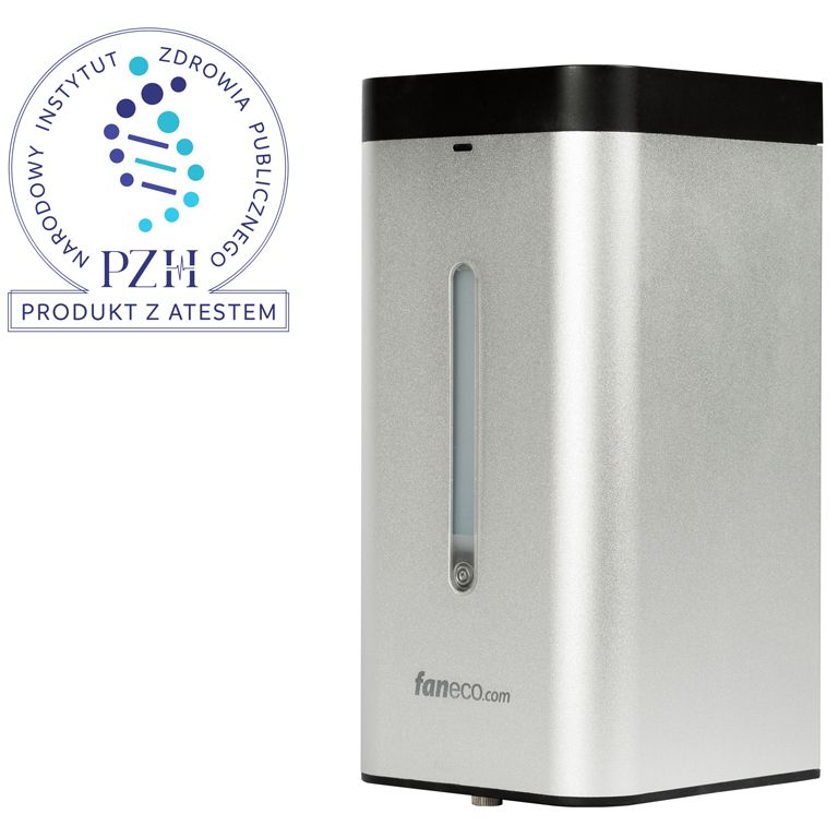 Bezdotykowy dozownik dezynfekcji FanEco PRO 1 L srebrny ABS 1szt
