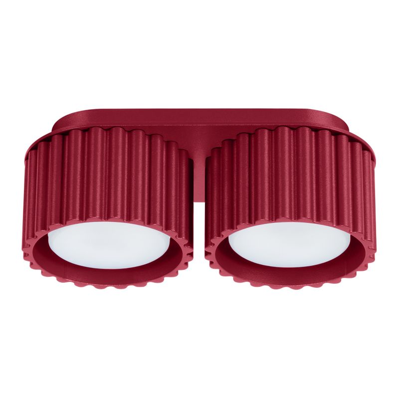 Spot reflektor natynkowy Sollux Lighting AURA burgundowy 2xGX53x10W wym:8x21x10cm IP20 -1 szt.