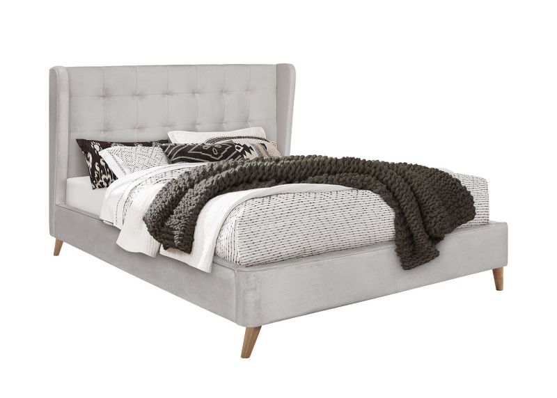 Łóżko Halmar tapicerowane ESTELLA 160x200 beżowe 1 szt