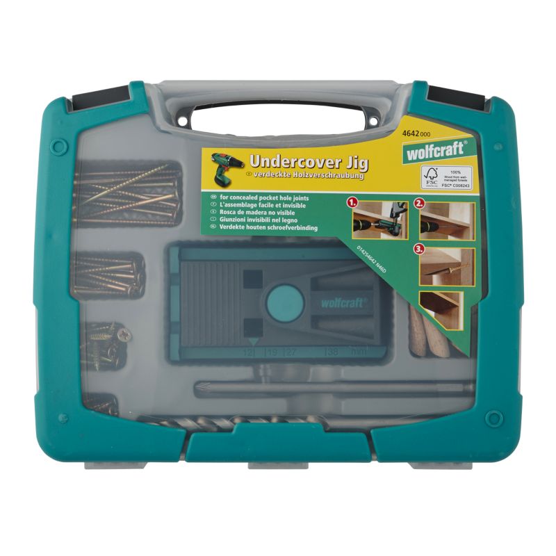 Zestaw do niewidocznych połączeń Wolfcraft Gmbh Undercover Jig 4642000