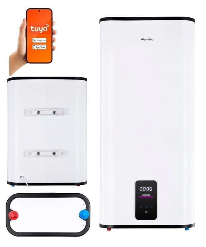 Bojler elektryczny pionowy Warmtec 100L WiFi podgrzewacz wody emalia BP100 1szt.