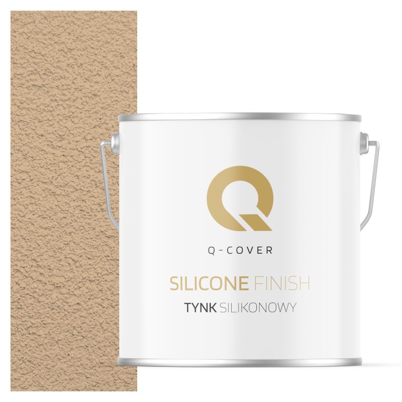 Tynk Silikonowy Elewacyjny Baranek 1.5mm Q-Cover Beżowy F445 7KG