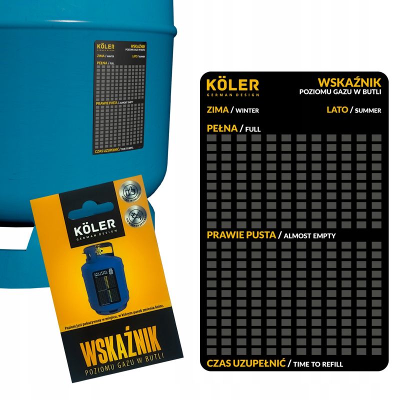 Wskaźnik Poziomu Gazu Koler Do Kuchenki Czujnik Do Gazu W Butli Gazowej 1 Szt.