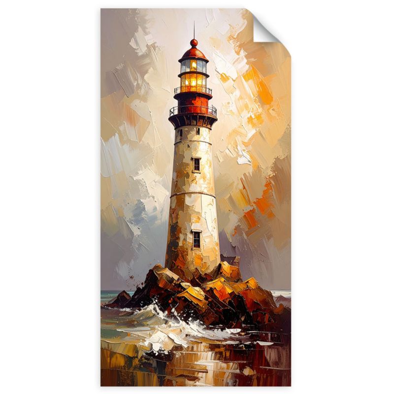 Naklejka samoprzylepna Feeby Latarnia morska imitacja farby 40x80cm 1szt
