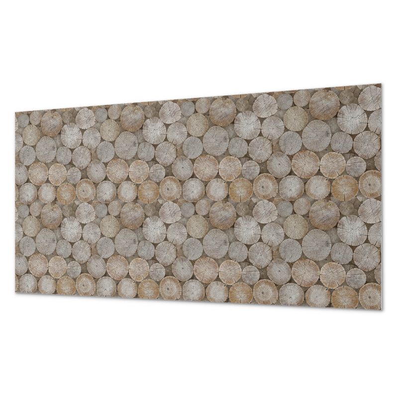 Paczka Kafelków Winylowych PCV ArtPrintCave 40x20 cm Wzór z okręgami drewna 10 szt.