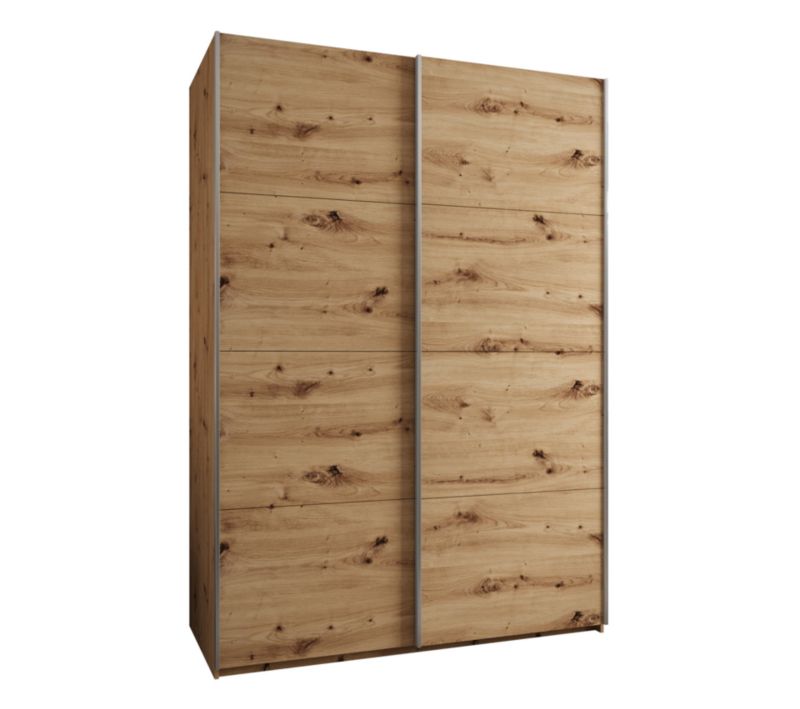 Szafa przesuwna Abiks LUX wysoka szer.180cm artisan/artisan/srebrny 1szt.