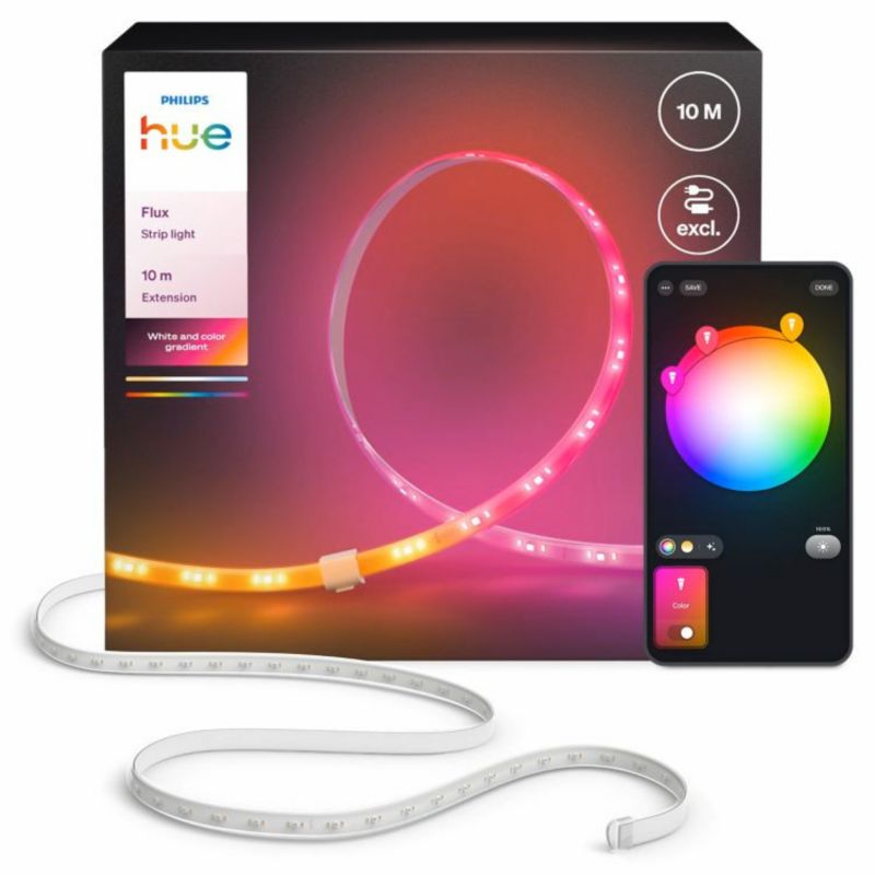 Taśma LED Philips HUE Pasek 10m 60W IP20 RGB TW Biała Inteligentna Rozszerzenie White and Color Ambiance 1 szt.