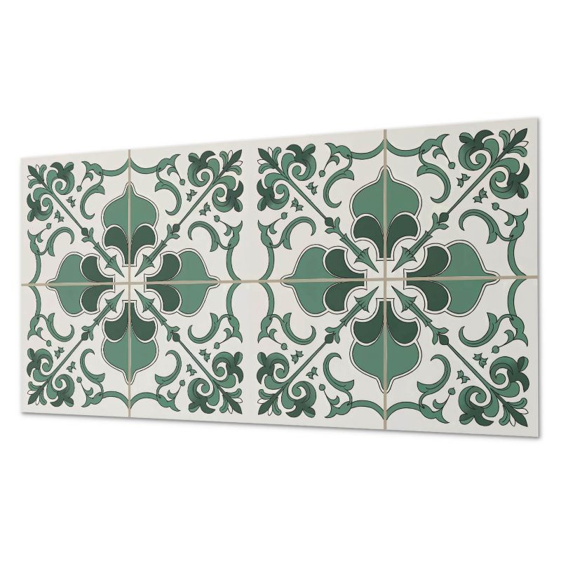 Paczka Kafelków Winylowych PCV ArtPrintCave 60x30 cm Elegancki wzór roślinny 6 szt.