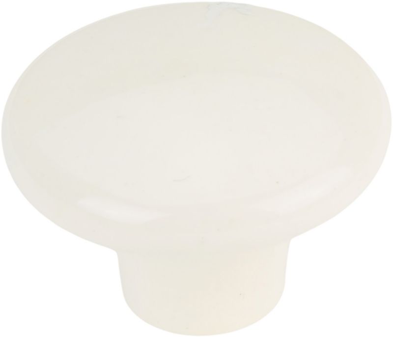 Gałka Schaffner plastikowa biała