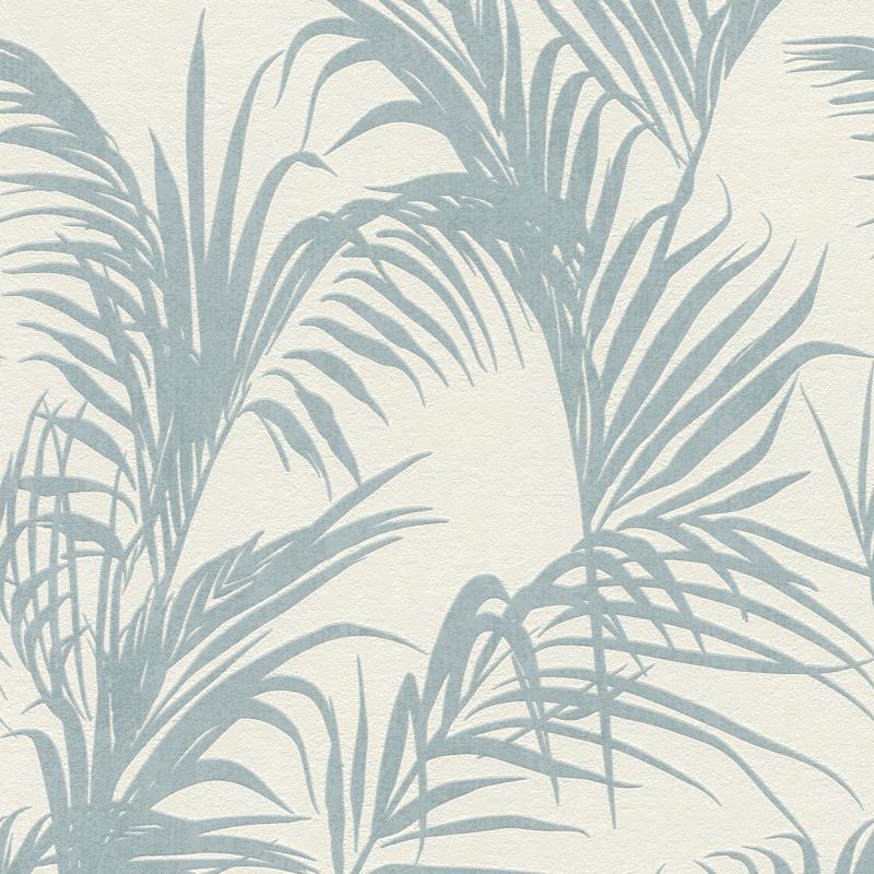 Tapeta winylowa na flizelinie Liście Palma niebieski