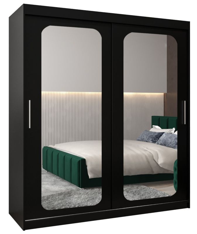 Szafa przesuwna Garderoba Abiks PROMO T3 180 czarny/czarny 1 szt.