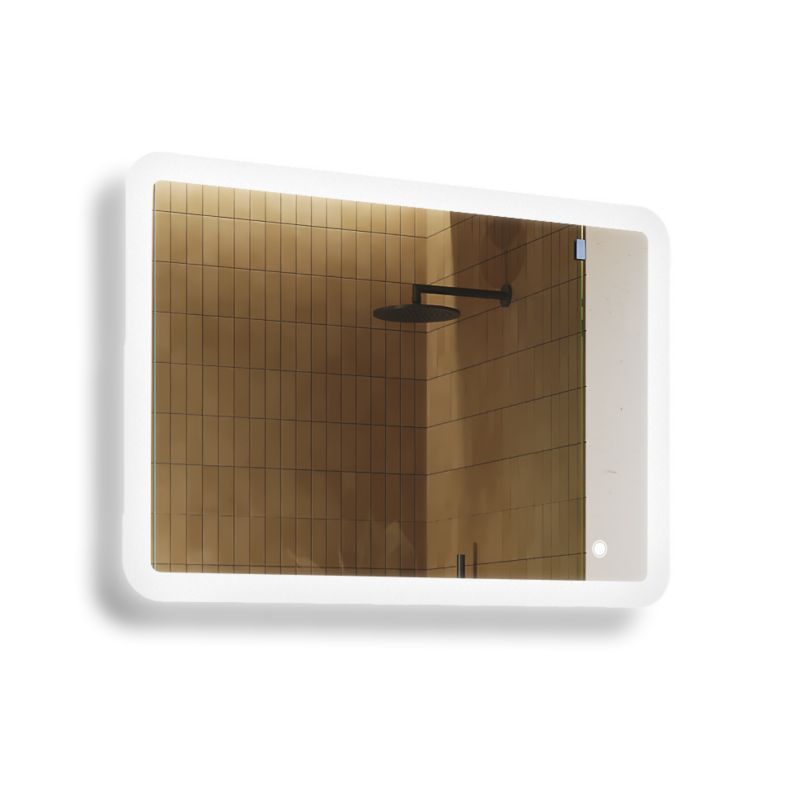 Lustro łazienkowe Artforma LED 100x70cm zaokrąglone LED Dual włącznik ZOA141 1szt.