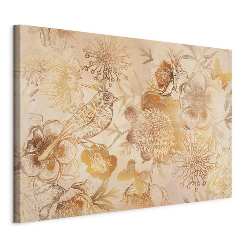 Obraz Artgeist Złota mozaika natury 60 x 40 cm płótno włoskie 1 szt