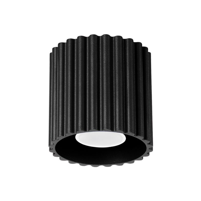 Spot reflektor natynkowy Sollux Lighting AURA czarny 1xGU10x10W wym:10x10x10cm IP20 -1 szt.