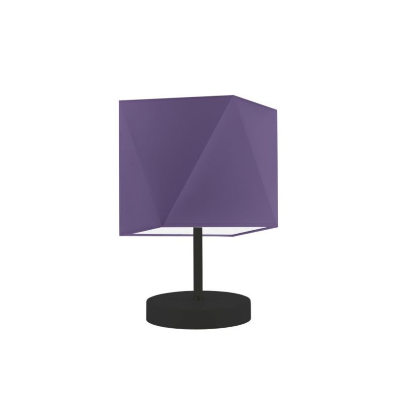Lampka Nocna Volta Light Factory Picolo Abażur Fioletowy Diament 1xE27 1szt.