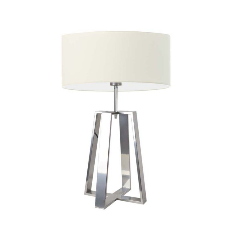 Lampka Nocna Volta Light Factory Wenis Abażur Srebrny/Ecru 1xE27 1szt.