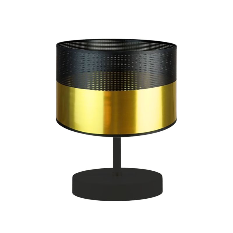 Lampka Nocna Volta Light Factory Picolo Abażur Złoty Walec 1xE27 1szt.