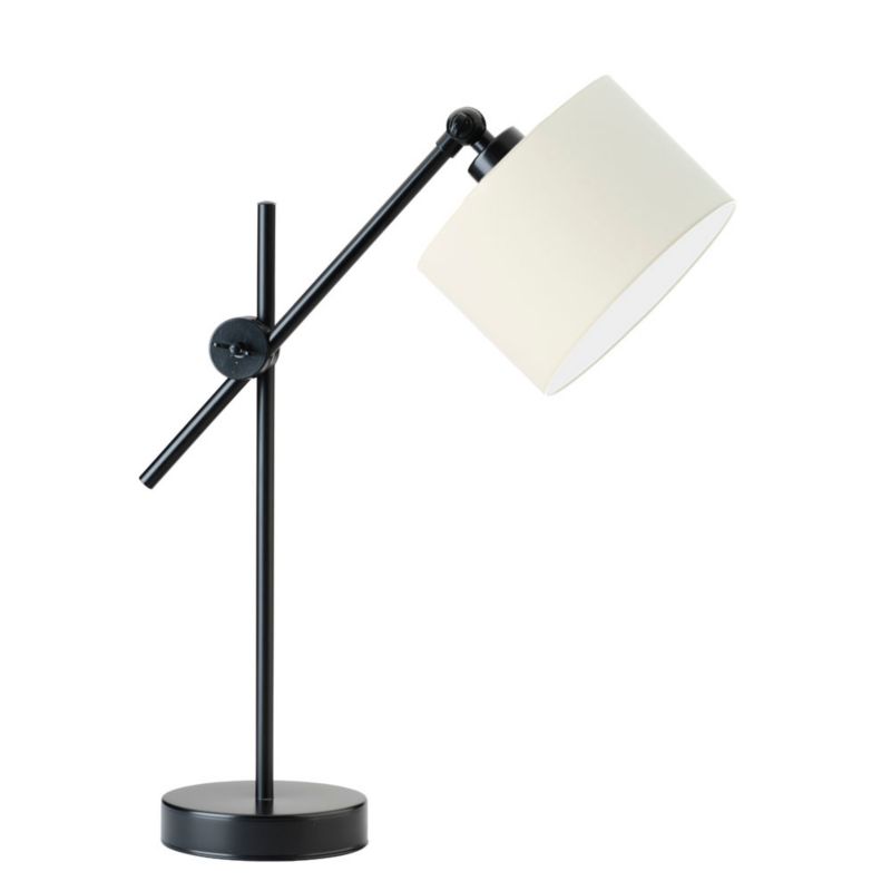 Lampka Nocna Volta Light Factory Modern Abażur Ecru Walec 1xE27 1szt.