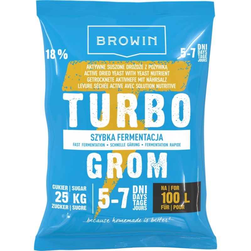 Drożdże gorzelnicze Turbo Grom 340 g