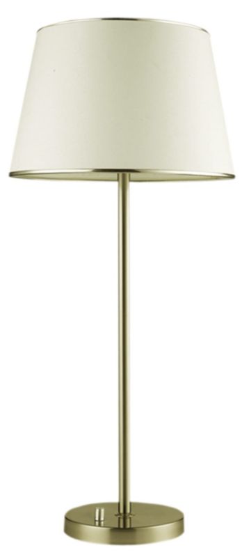 Lampka stołowa Candellux Ibis mosiądz-biała 1 x E14 x 40W IP20 wym: 58 x 33 x 33 cm metal - 1 szt.
