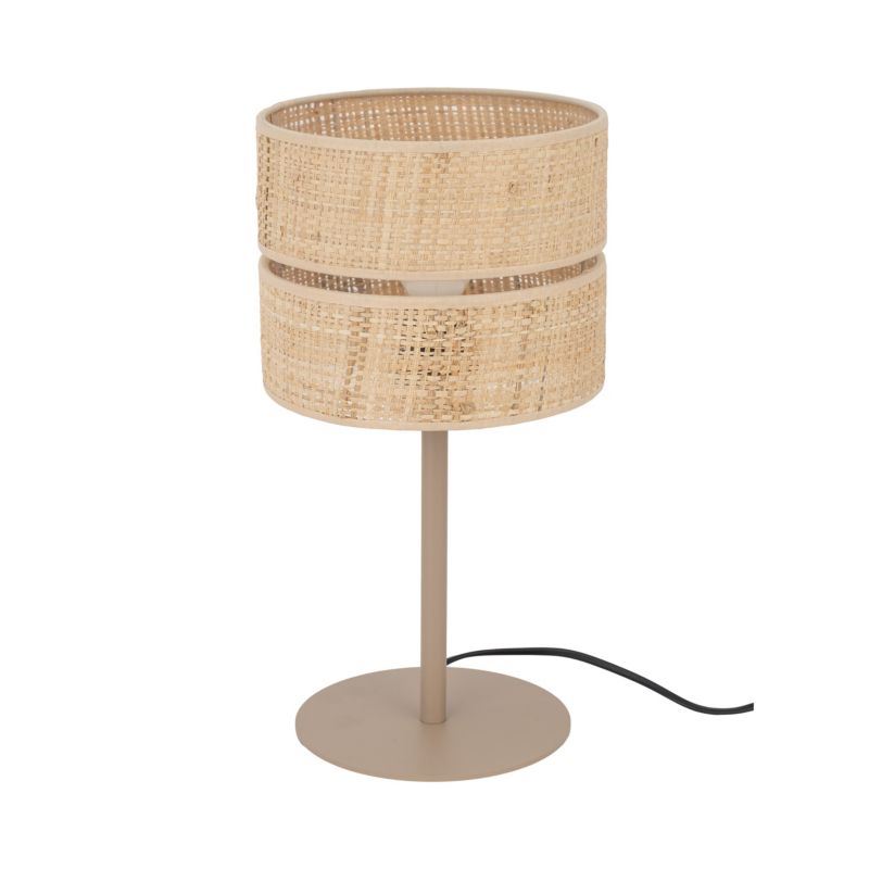 Lampka nocna TK-Lighting Calma 1Xe27 abażur rafia skandynawski boho styl -1szt.