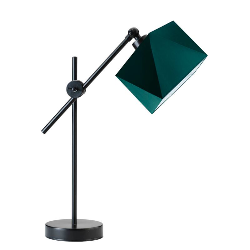 Lampka Nocna Volta Light Factory Modern Abażur Butelkowa zieleń Diament 1xE27 1szt.