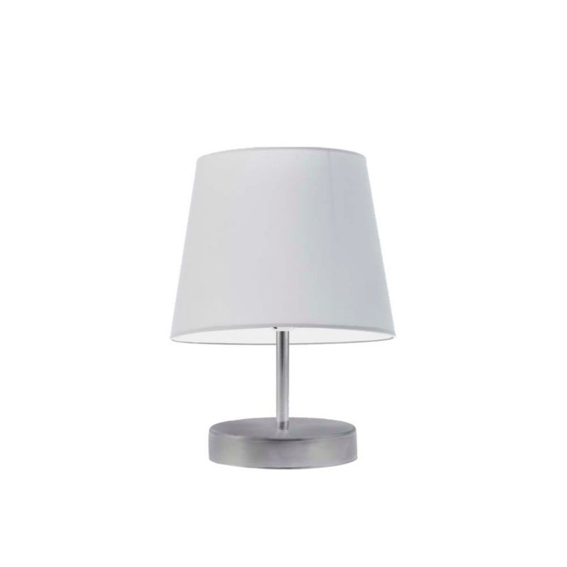 Lampka Nocna Volta Light Factory Picolo Abażur Srebrny/Jasny szary Stożek 1xE27 1szt.